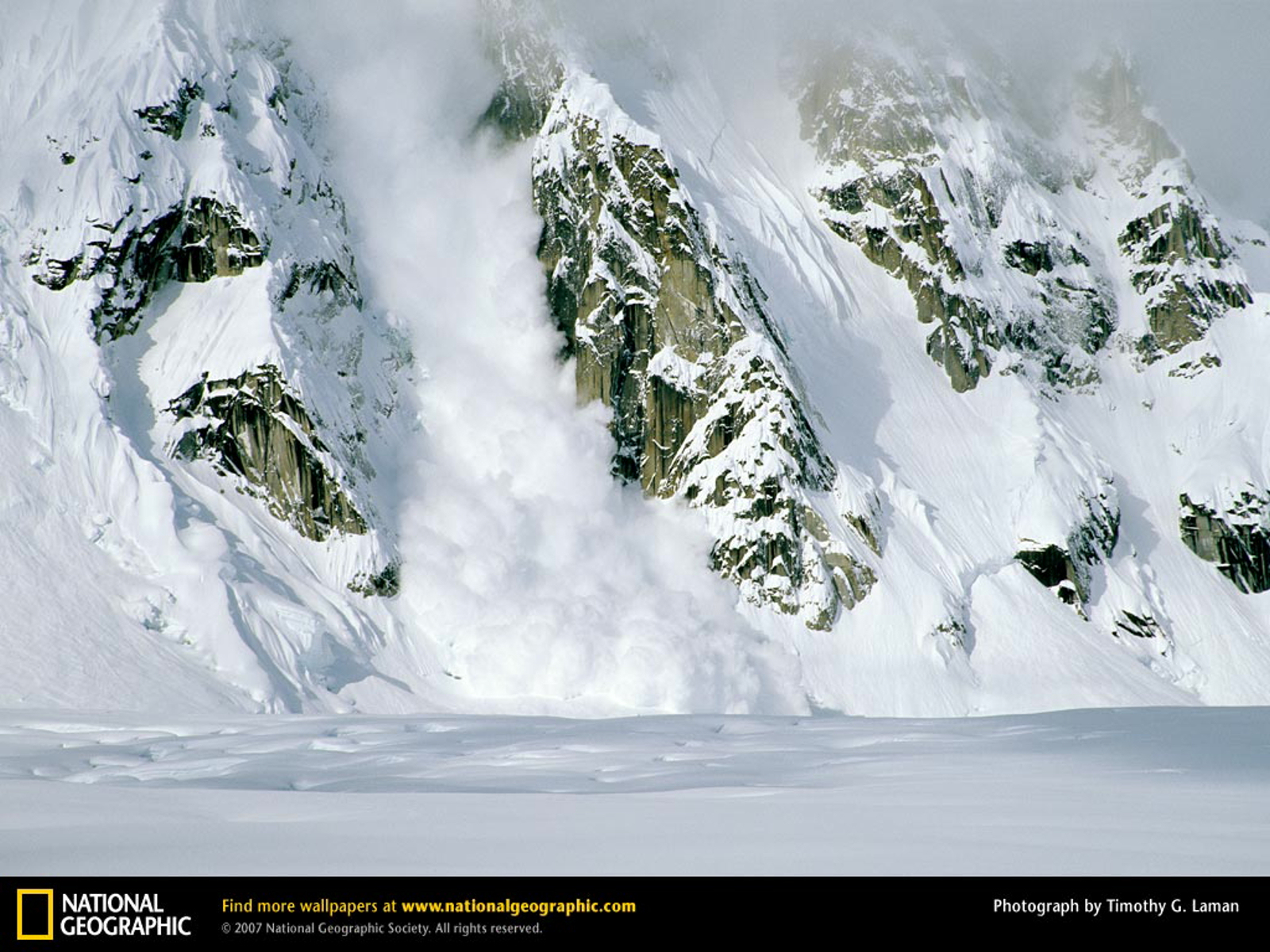 Avalanche, Rock Mountain Face, Alaska.jpg